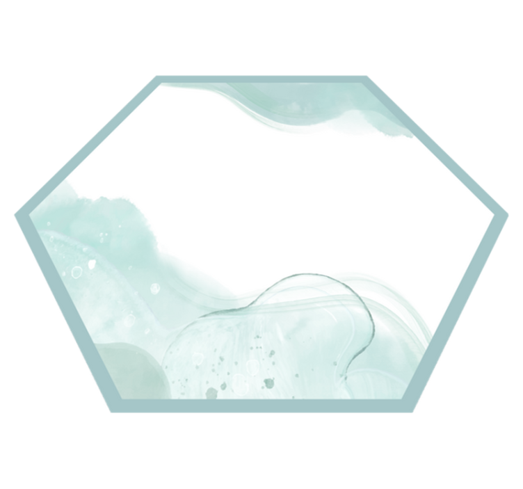 Vinyl Teppich minimalistisch weiche aqua-wirbel - TenStickers