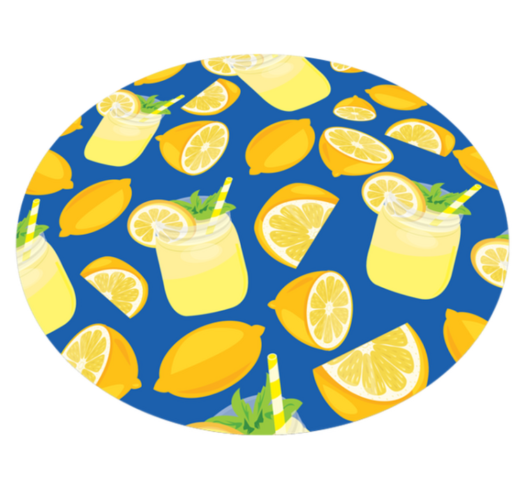 Vinyl teppich küche erfrischende limonade - TenStickers