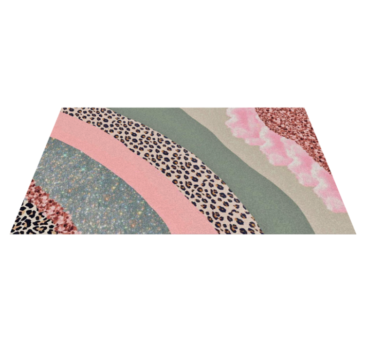 Vinyl Teppich Schlafzimmer geschichtete farbwellen - TenStickers