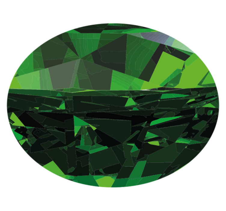 Vinyl Teppich Textur geometrische grüne facetten - TenStickers