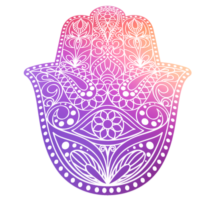 Vinyl teppich mandala handdesign - TenStickers