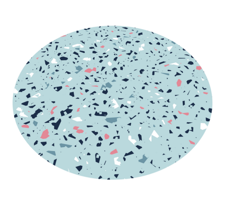 Vinyl Teppich Küche blauer terrazzo-stil - TenStickers
