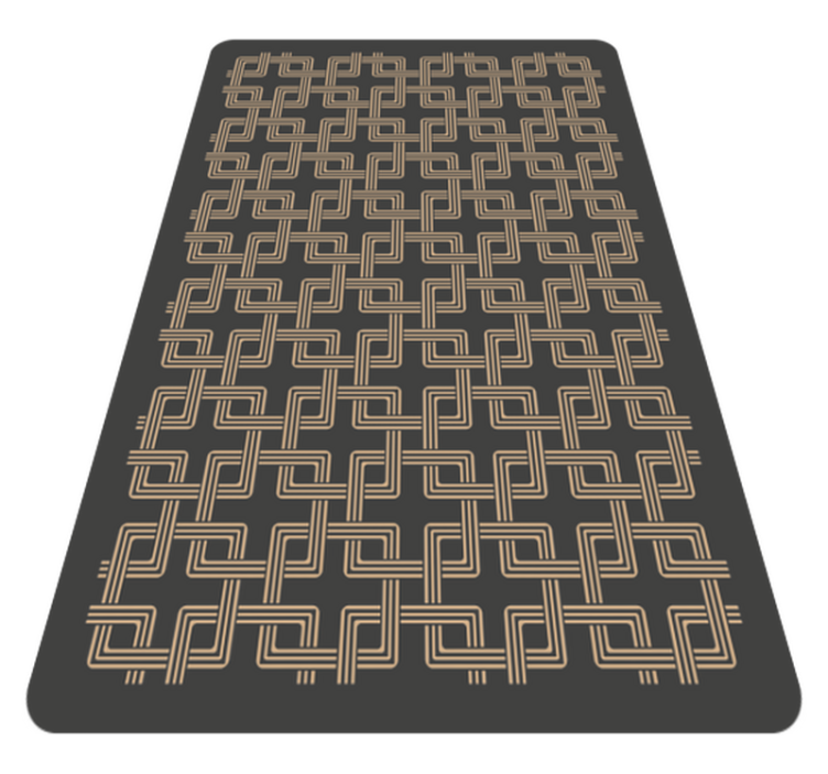 Vinyl Teppich Mosaik elegante linienmuster - TenStickers