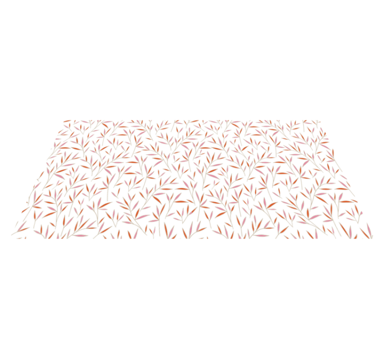 Vinyl Teppich Blumen zartes blattmuster - TenStickers