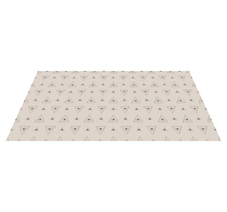 Vinylteppich geometrisch Beige nordische dreiecke - TenStickers