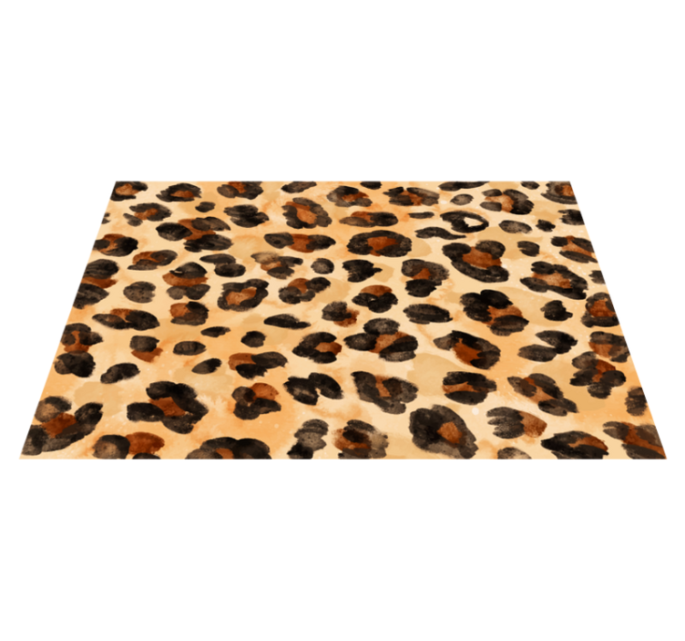 Vinyl teppich tiermuster leopardenflecken motiv - TenStickers