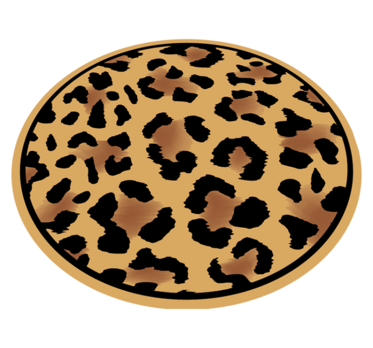 Vinyl Teppich Tiermuster wildes leopardenmuster - TenStickers