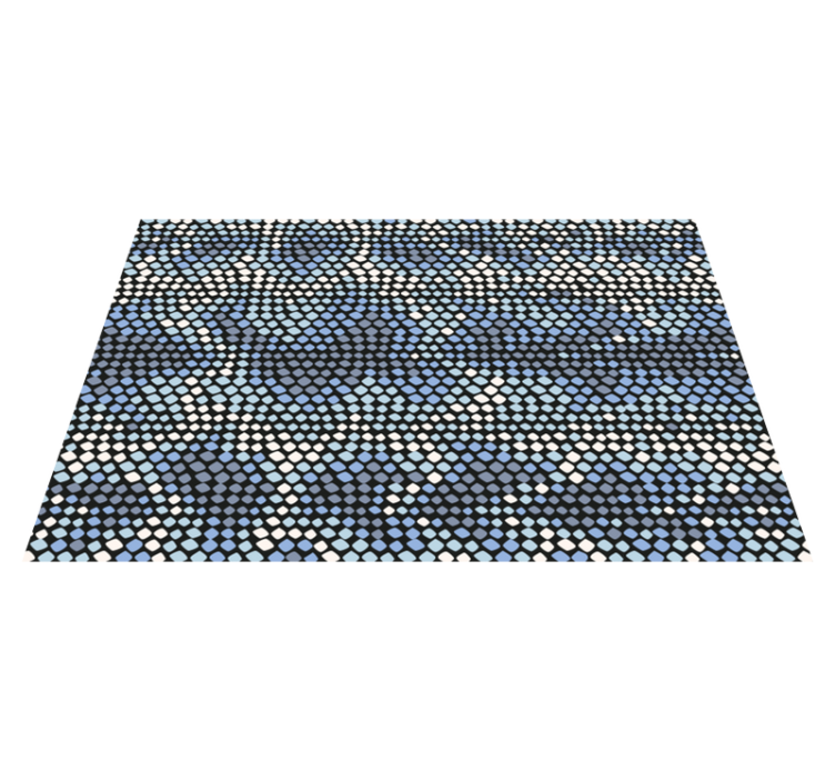 Vinyl Teppich Mosaik kreisförmiges punktelement - TenStickers