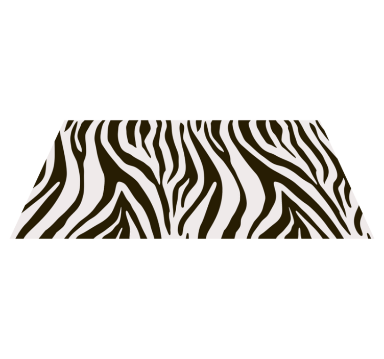 Vinyl teppich tiermuster zebra streifen motiv - TenStickers