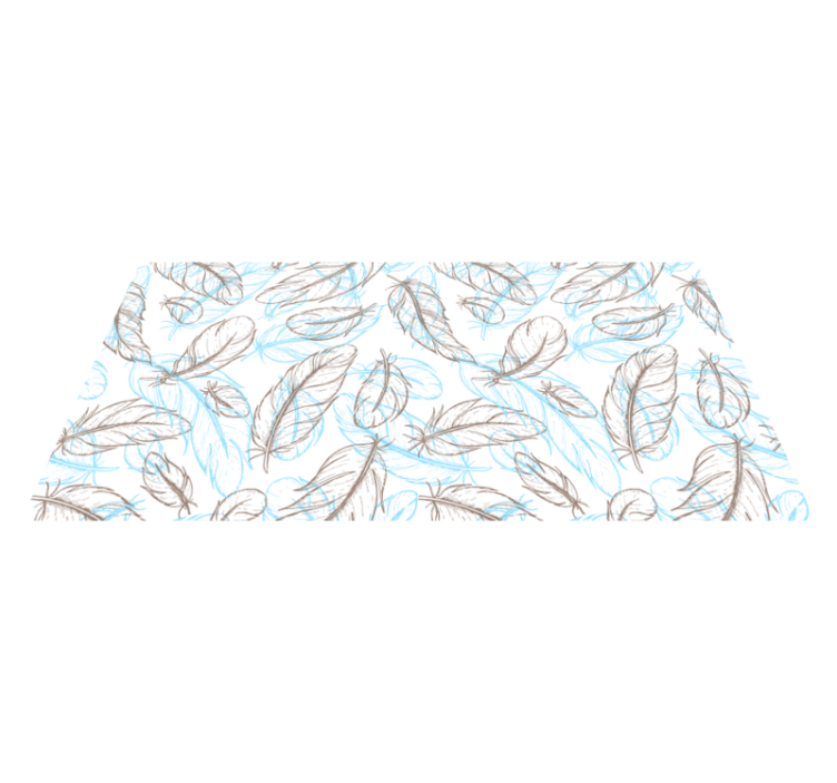 Vinyl Teppich Eingang von der natur inspirierte blätter - TenStickers