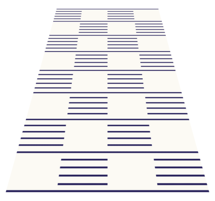 Vinyl Teppich Wohnzimmer stilvolle lineare muster - TenStickers