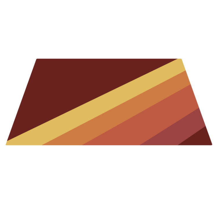 Vinylteppich geometrisch 70er diagonale Streifen - TenStickers