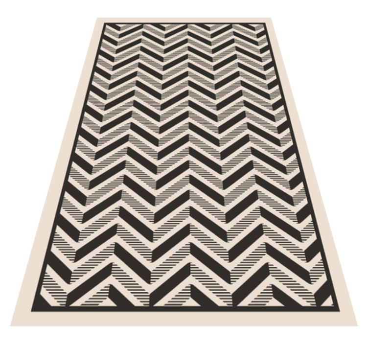 Vinyl Teppich geometrisch klassisches chevron-motiv - TenStickers