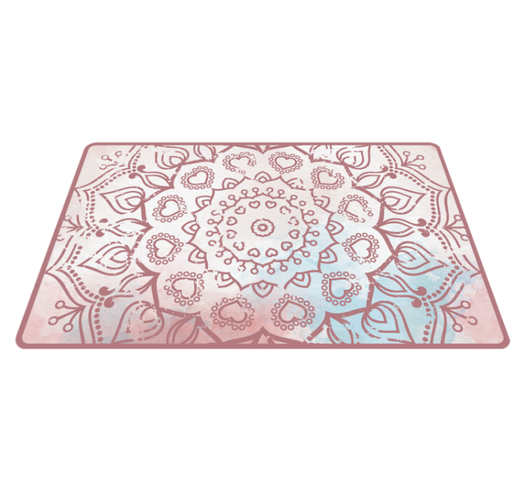 Vinyl Teppich Mandala zartes lila design - TenStickers