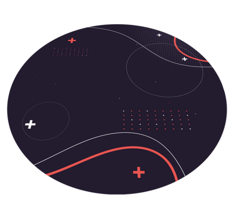 Vinyl Teppich modern abstrakte geschwungene muster - TenStickers