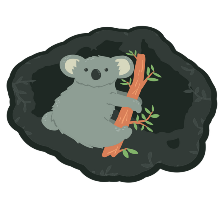 Vinyl Teppich Tiere süßer koala-anhänger - TenStickers