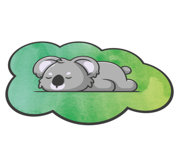 Vinyl Teppich Baby schlafender koala - TenStickers