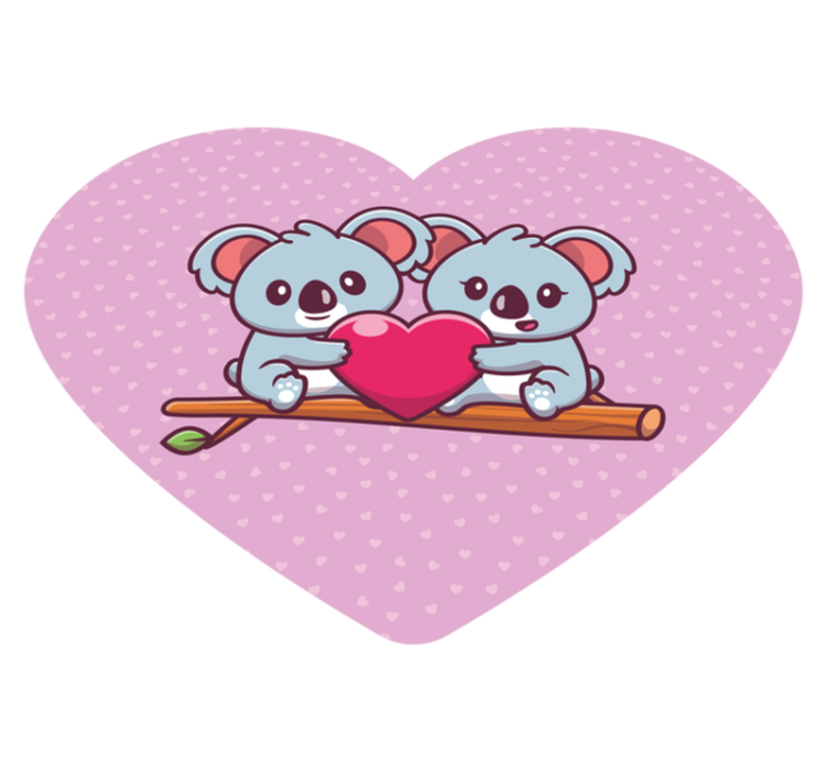 Vinyl teppich kinderzimmer mit süßen koalas - TenStickers
