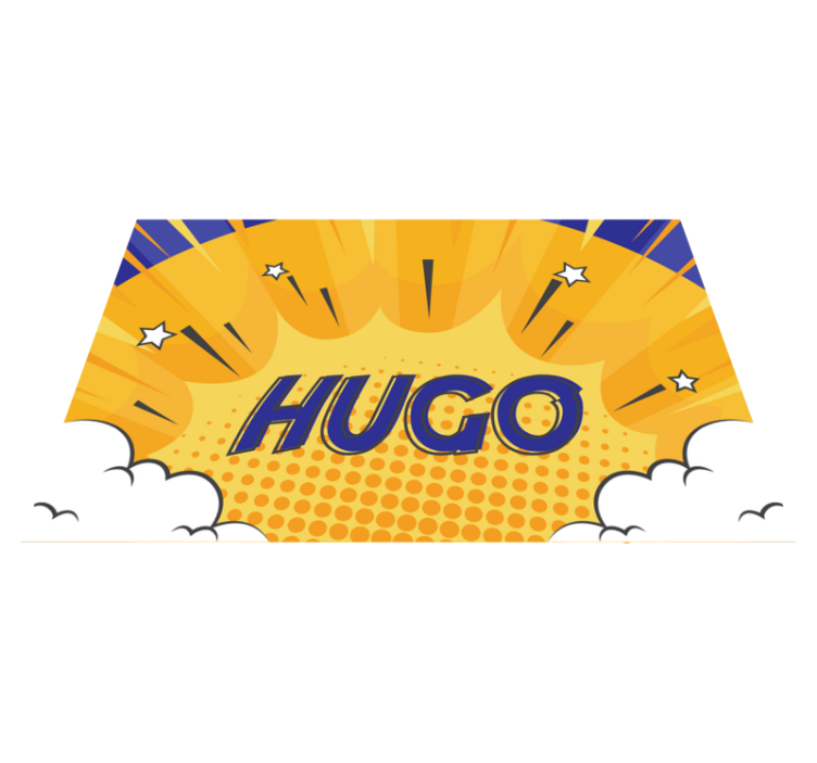 Vinyl teppich mit namen heldenhafter sonnenstrahl - TenStickers