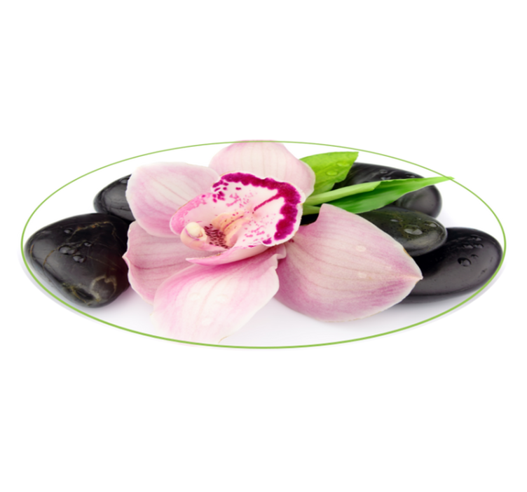 Vinyl Teppich Blumen elegantes orchideenarrangement - TenStickers