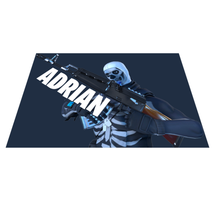 Vinyl Teppich Jugendzimmer benutzerdefiniertes spiel-skelett - TenStickers