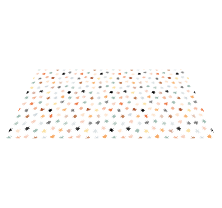 Vinyl teppich sterne im bunten sternenmuster - TenStickers