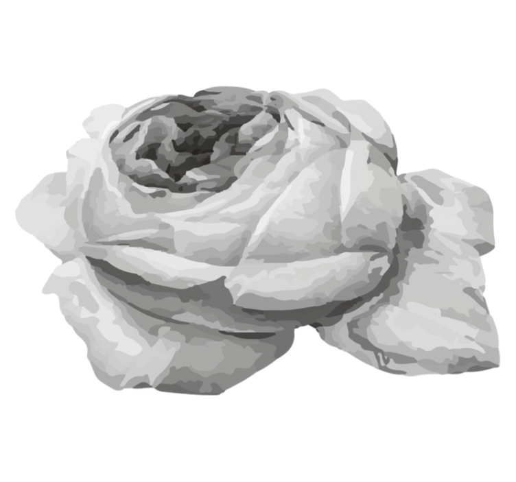 Vinyl Teppich Blumen rosenblüte - TenStickers