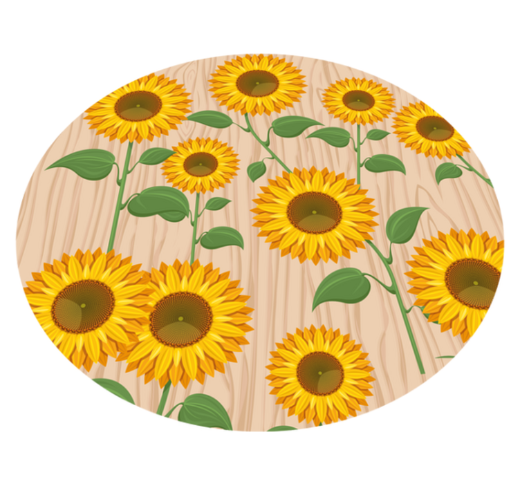 Vinyl Teppich Blumen sonnenblumenstrauß - TenStickers