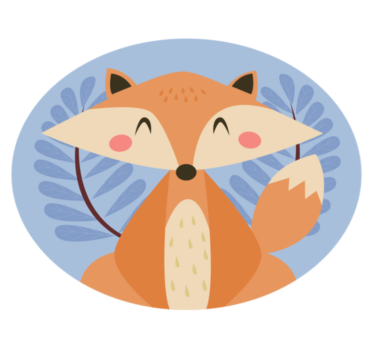Vinyl Teppich Kinderzimmer fuchs-illustration - TenStickers