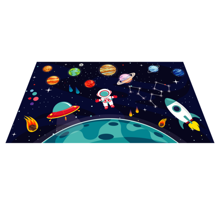 Vinyl Teppich Sterne kosmische expeditionskulisse - TenStickers