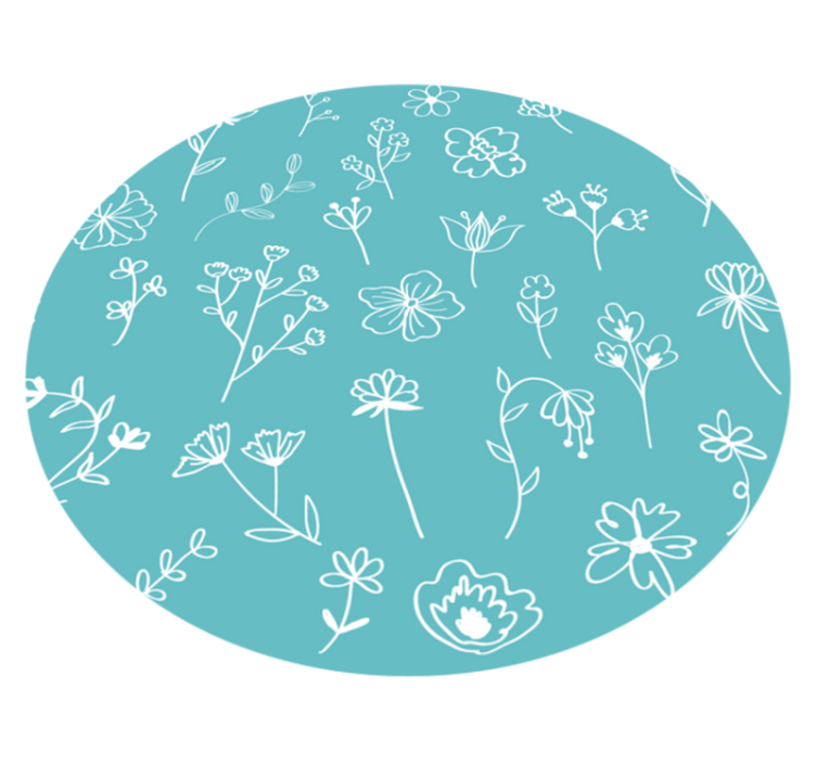 Vinyl Teppich Blumen elegante illustrationen - TenStickers