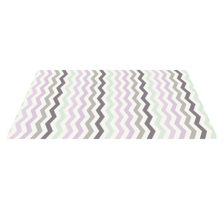 Vinyl Teppich geometrisch chevron zickzack nordische wellen - TenStickers