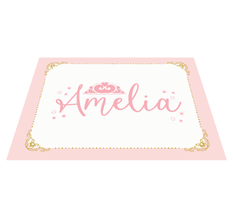 Vinylteppich kindlich individuelles gekröntes design - TenStickers