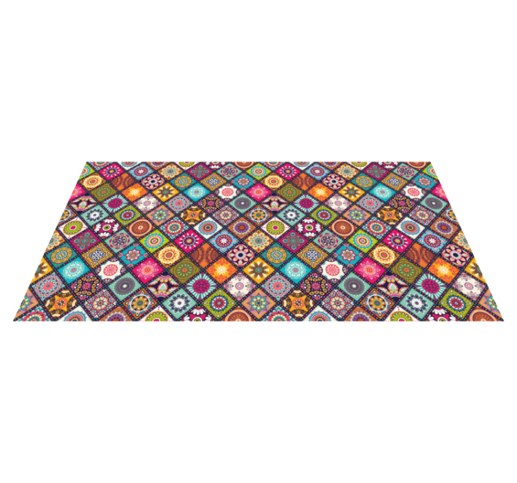 Vinyl Teppich Fliesenoptik lebendige dekorative - TenStickers