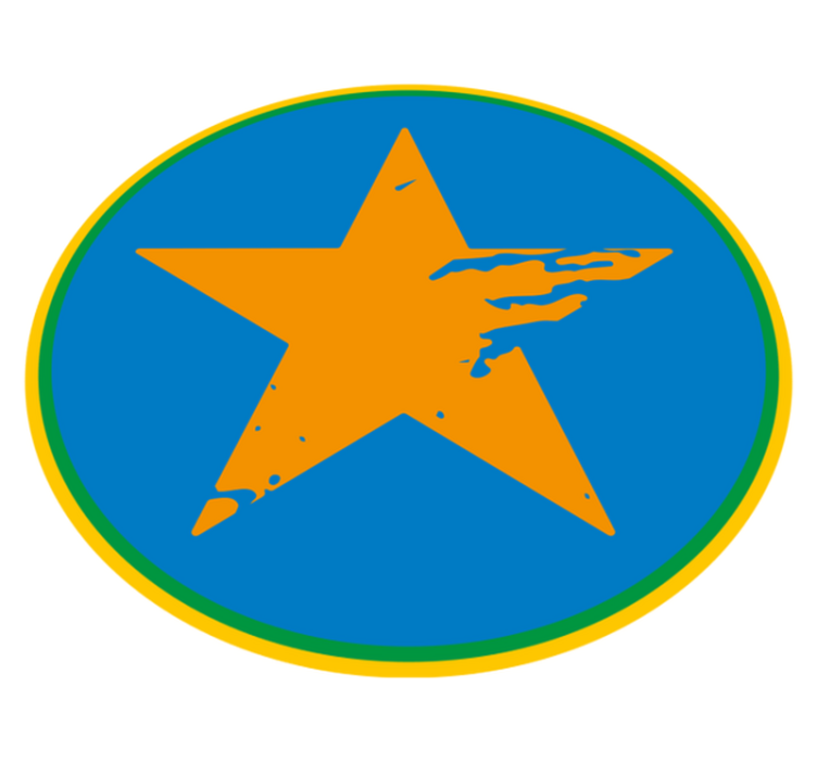 Vinylteppich kindlich blauer sternakzent - TenStickers