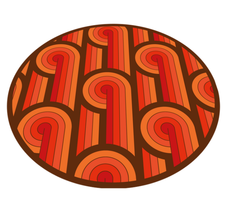 Vinylteppich Vintage Gestreifte formen - TenStickers