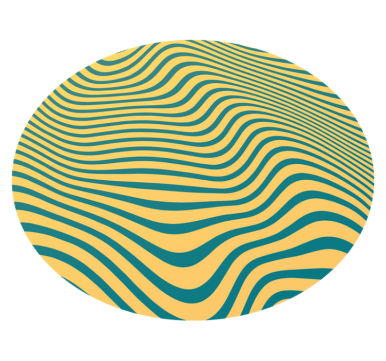 Vinyl Teppich gestreift kurvige linienkonzept - TenStickers