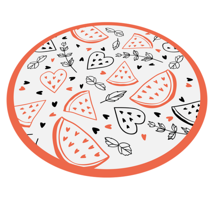 Vinylteppich kindlich süße herzmuster - TenStickers