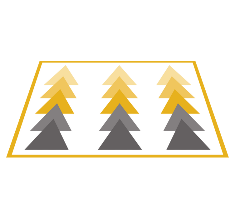 Vinyl Teppich geometrisch dreieckige farbkaskade - TenStickers