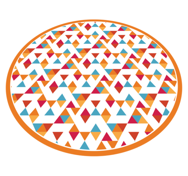 Vinyl Teppich geometrisch bunte dreieckige formen - TenStickers