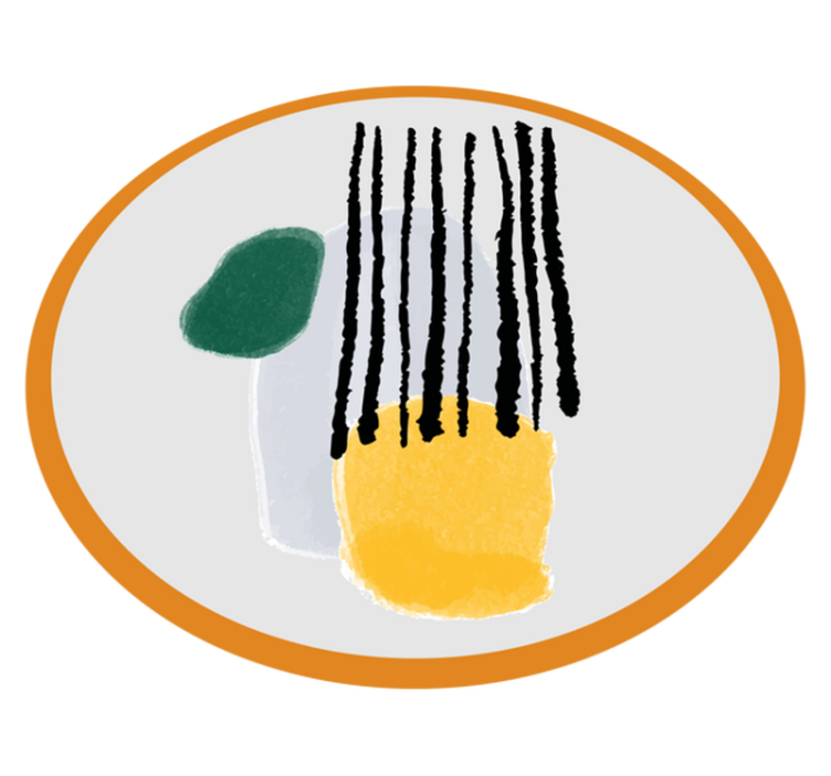 Vinyl Teppich minimalistisch geometrische farbsegmente - TenStickers