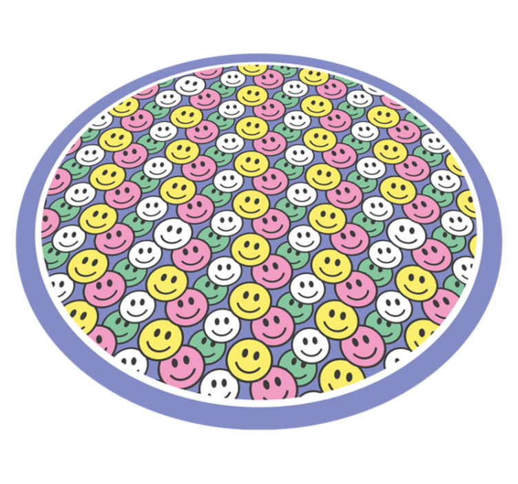 Vinylteppich kindlich glückliche smileys - TenStickers