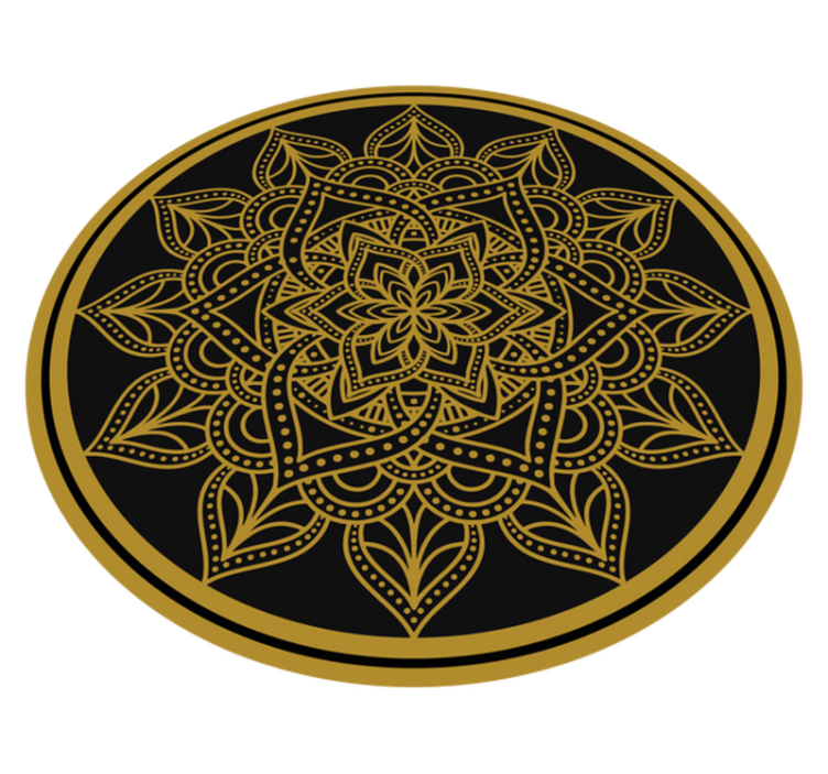 Vinyl Teppich Mandala anmutiges element - TenStickers