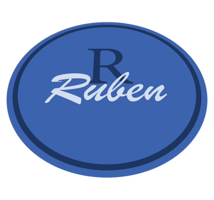 Vinyl Teppich mit Namen benutzerdefinierter namenskreis - TenStickers