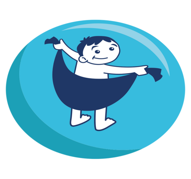 Vinylteppich kindlich fröhliches kinderspiel - TenStickers