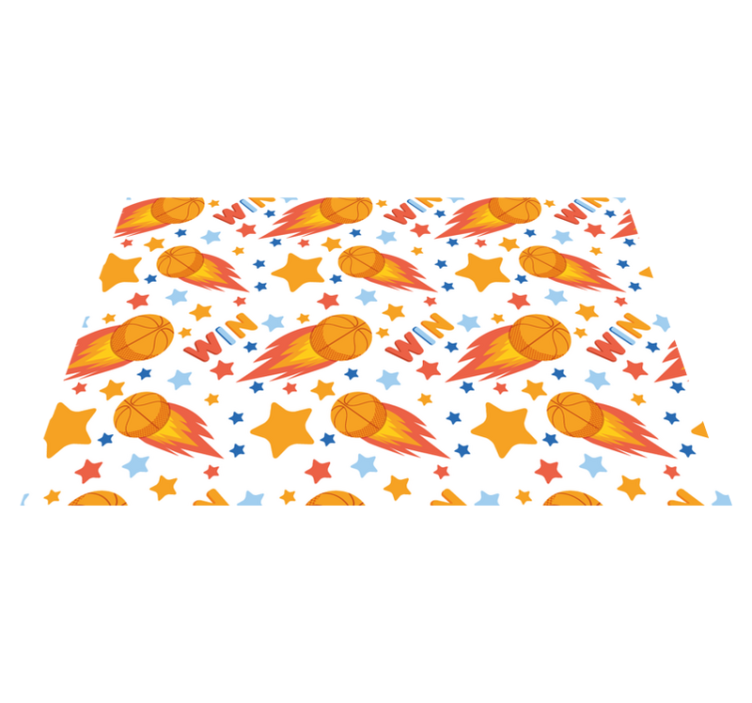 Vinyl Teppich Spiele sportliches sternen-design - TenStickers