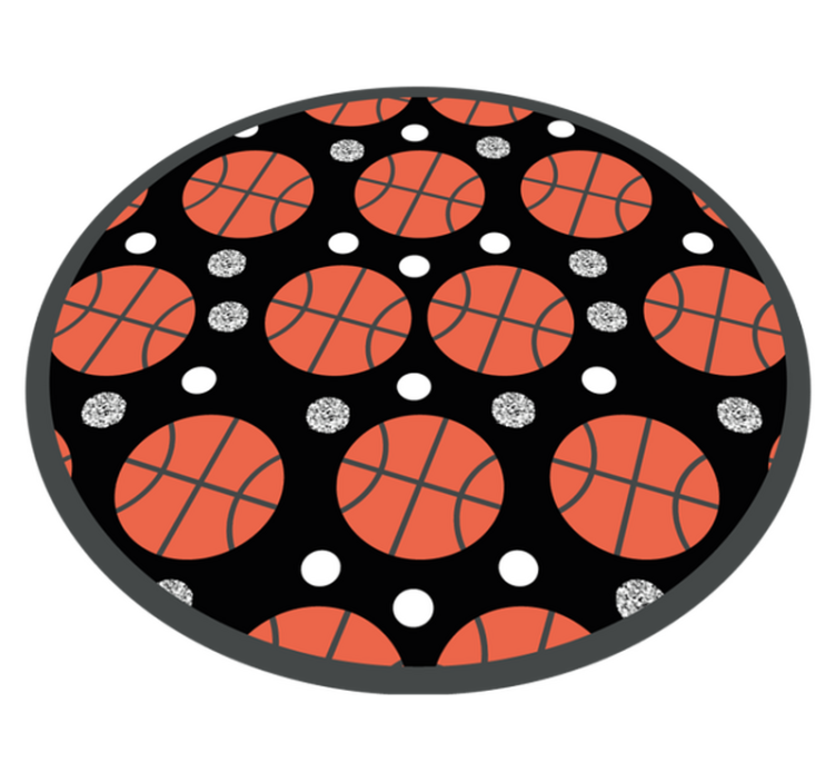 Vinyl Teppich Spiele basketballbälle - TenStickers