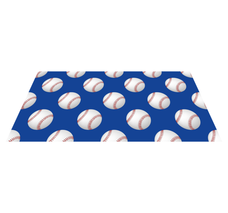 Vinyl Teppich Spiele baseball-motiv - TenStickers