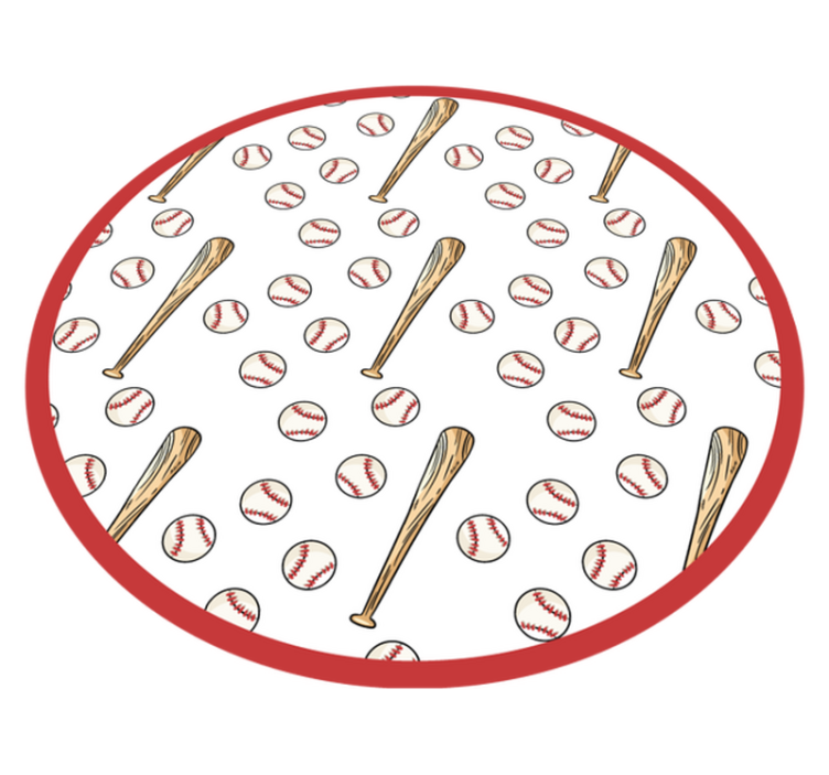 Vinyl Teppich Spiele spaß in der baseballsaison - TenStickers