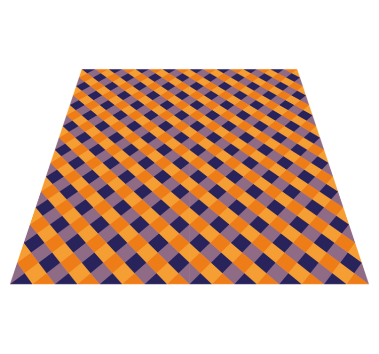 Vinyl Teppich gestreift diagonale farbblöcke - TenStickers